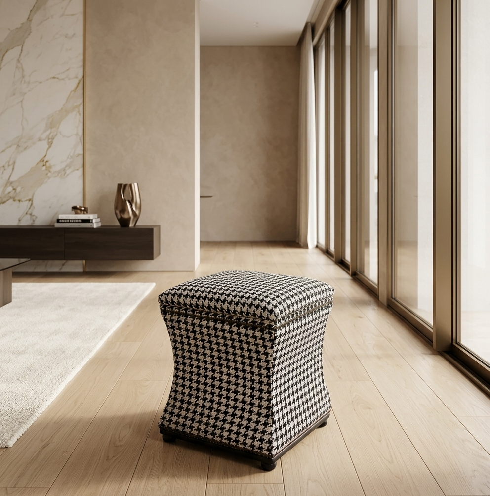 Austin Stool in Black & White