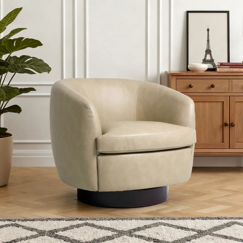 Low-Back-PU-Leather-Barrel-Chair-360°-Swivel-Accent-Chair-for-Living-Room