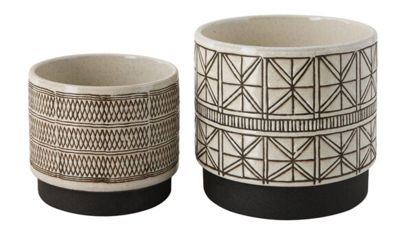 Stoneware Planters Set of 2 - Image 2