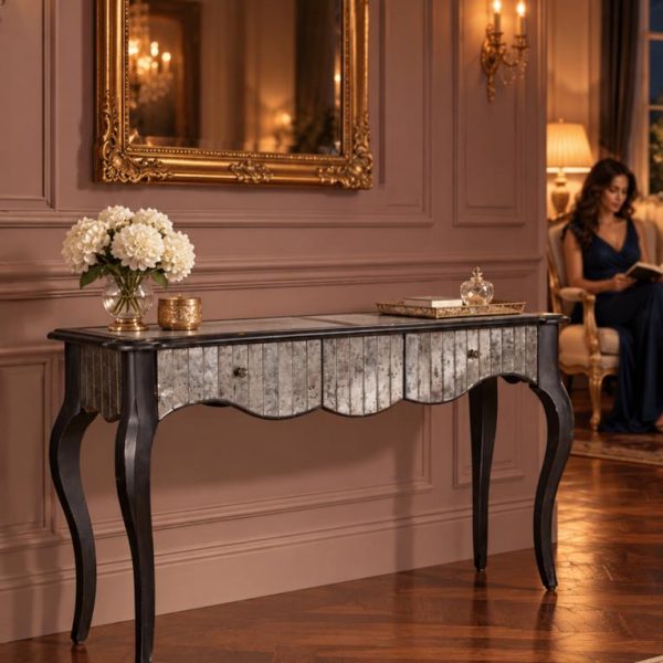 Grey Wooden Console