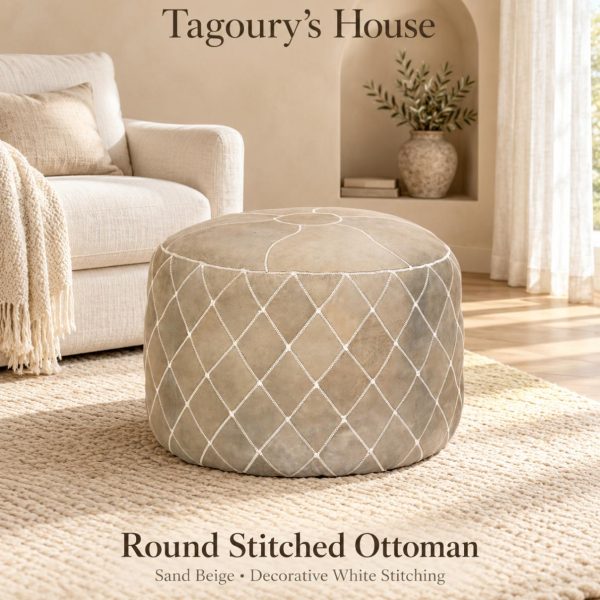 Rounded ottoman