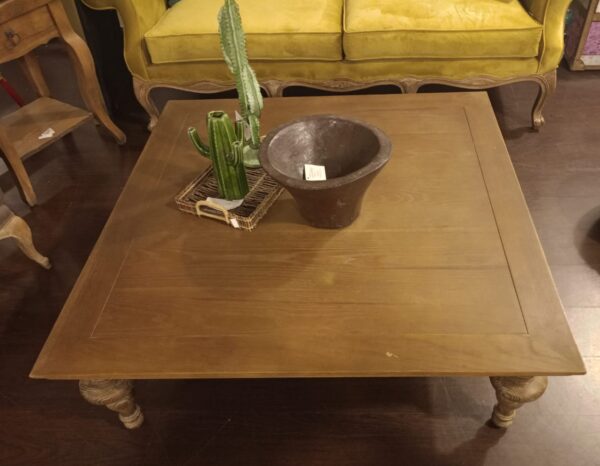 Solid Oak Wood Vintage Fully Hand Made Coffee Table