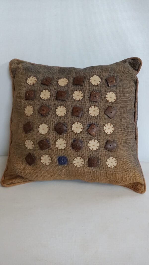 Brown fabric  pillow