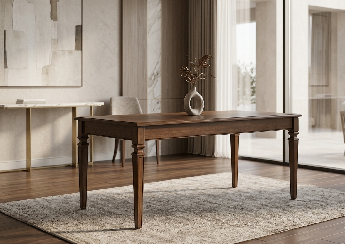 Solid Ash Wood Dining Table