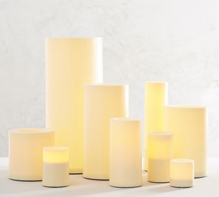 Yellow tall candle
