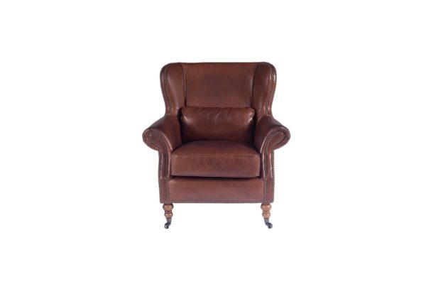 Scholar Real Leather Armchair