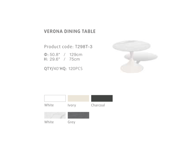 Verona dining table