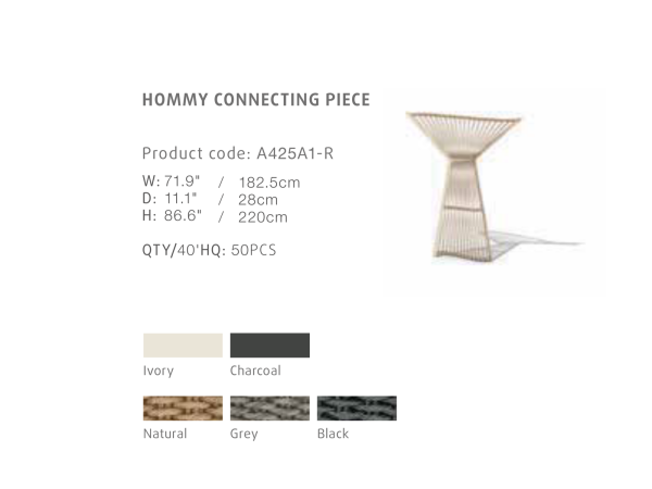 Hommy connecting piece