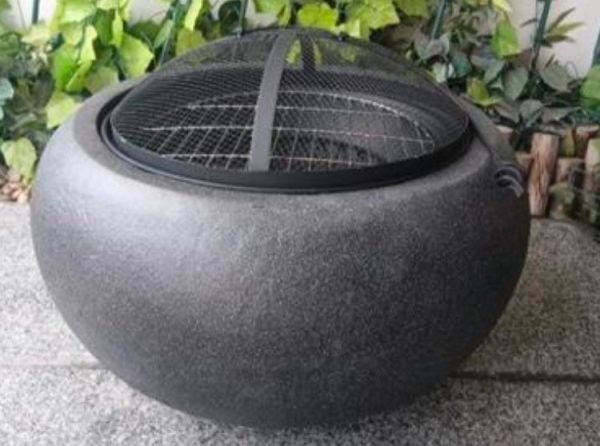 stylish round fire pit