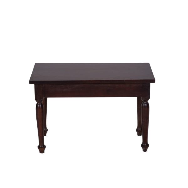 Rectangular wood desk dark brown - Image 2