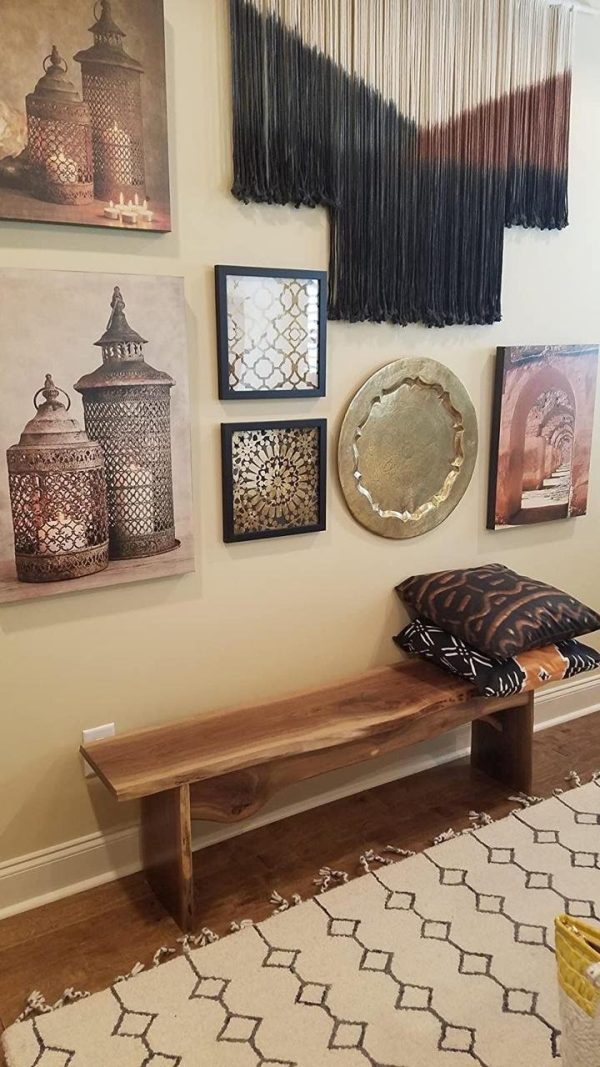 Genuine burmese teak wood bench