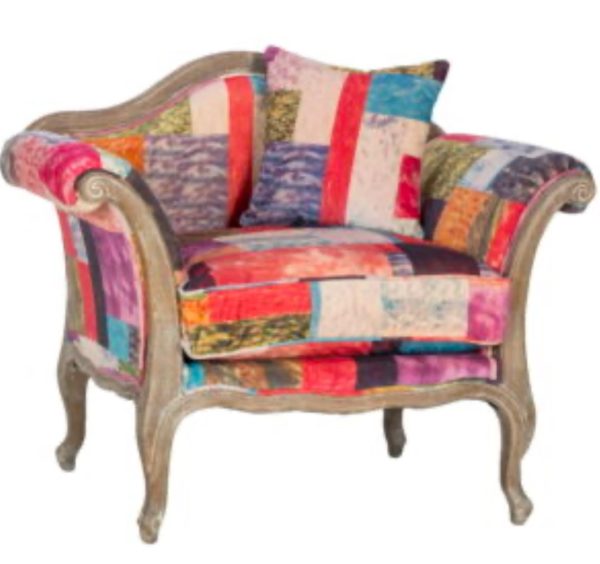 Colorful fabric chair - Image 2