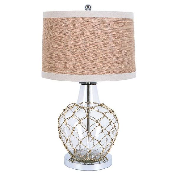 Table lamp w glass base