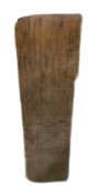 long brown wooden stand light unit
