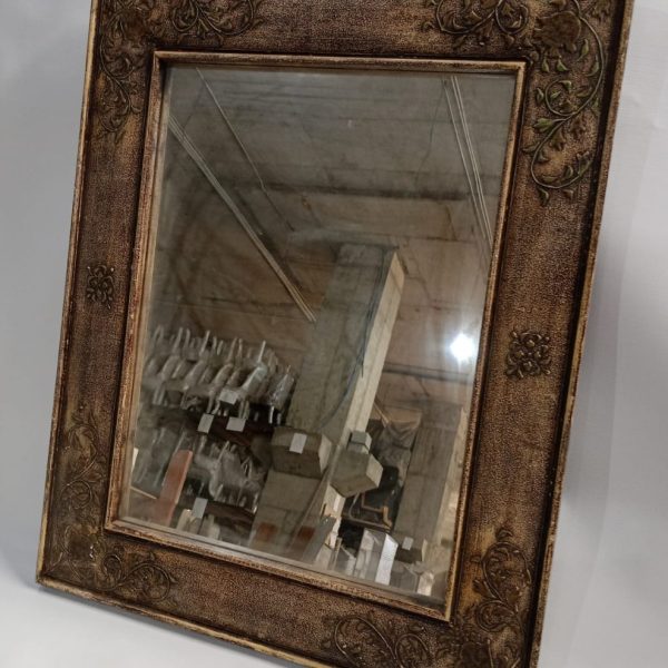 Vintage Mirror with frame and wood back