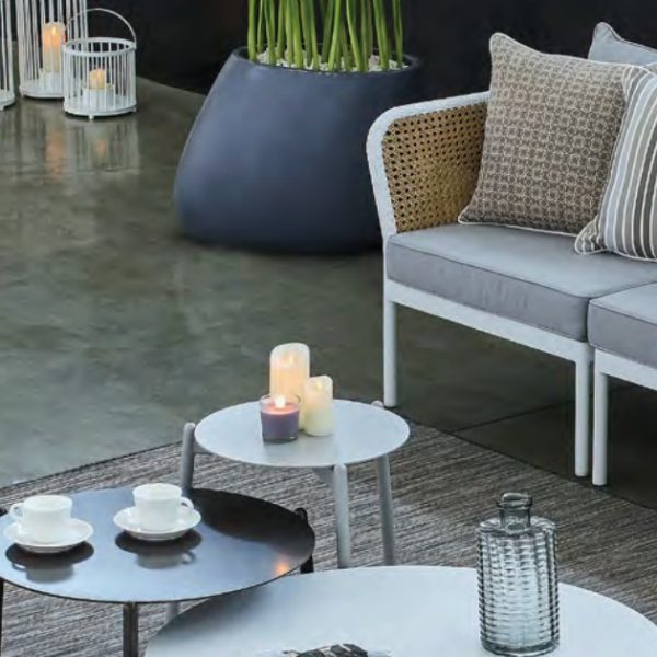 Beige outdoor cushions