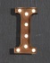 letter I LED