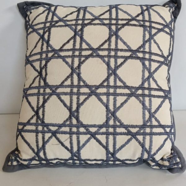 Grey and beige pillow