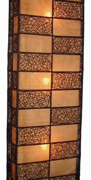 Bamboo stand lighting unit