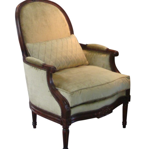 MARCO wooden and fabric chair