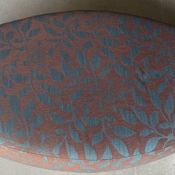 Brown painted ottoman