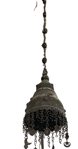 Indian chandelier iron 1 bulb