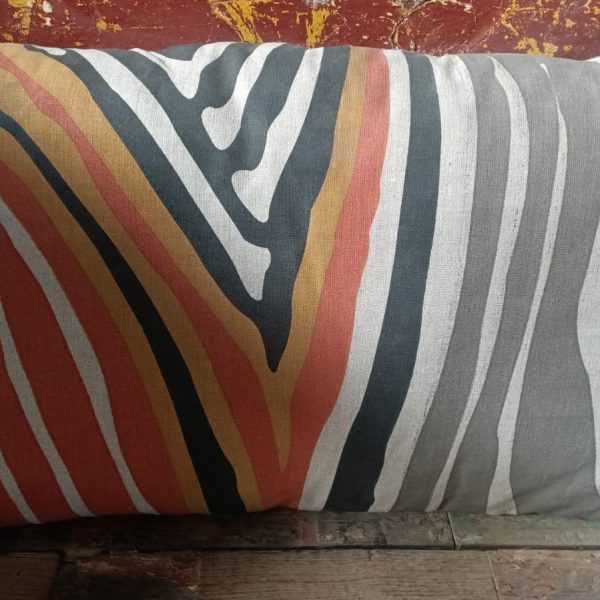 Orange And Grey Out Door Cushions