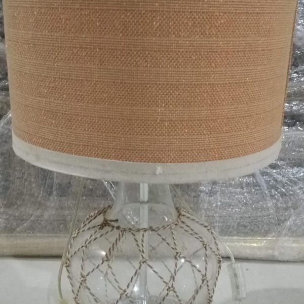 Table lamp w glass base