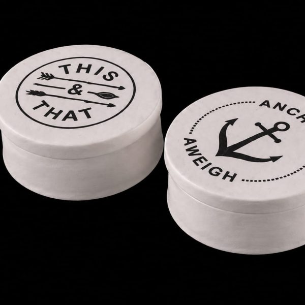DECORATIVE JARS/ STONEWARE BOX