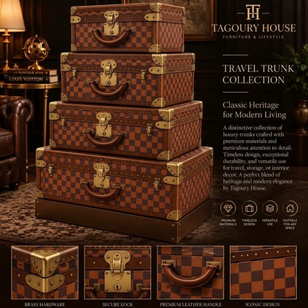A distinctive collection of luxury trunks crafted with premium materials and meticulous attention to detail.