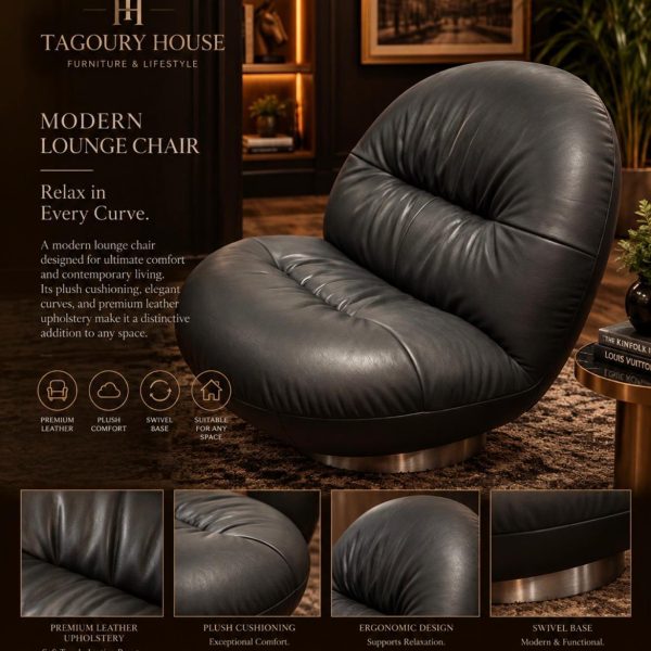 A modern lounge chair designed
